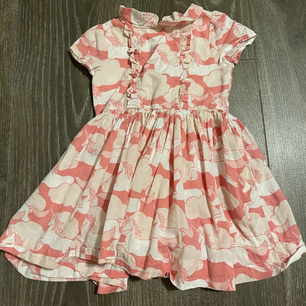 Mini Biden size 3-4 unicorn ruffle dress.
